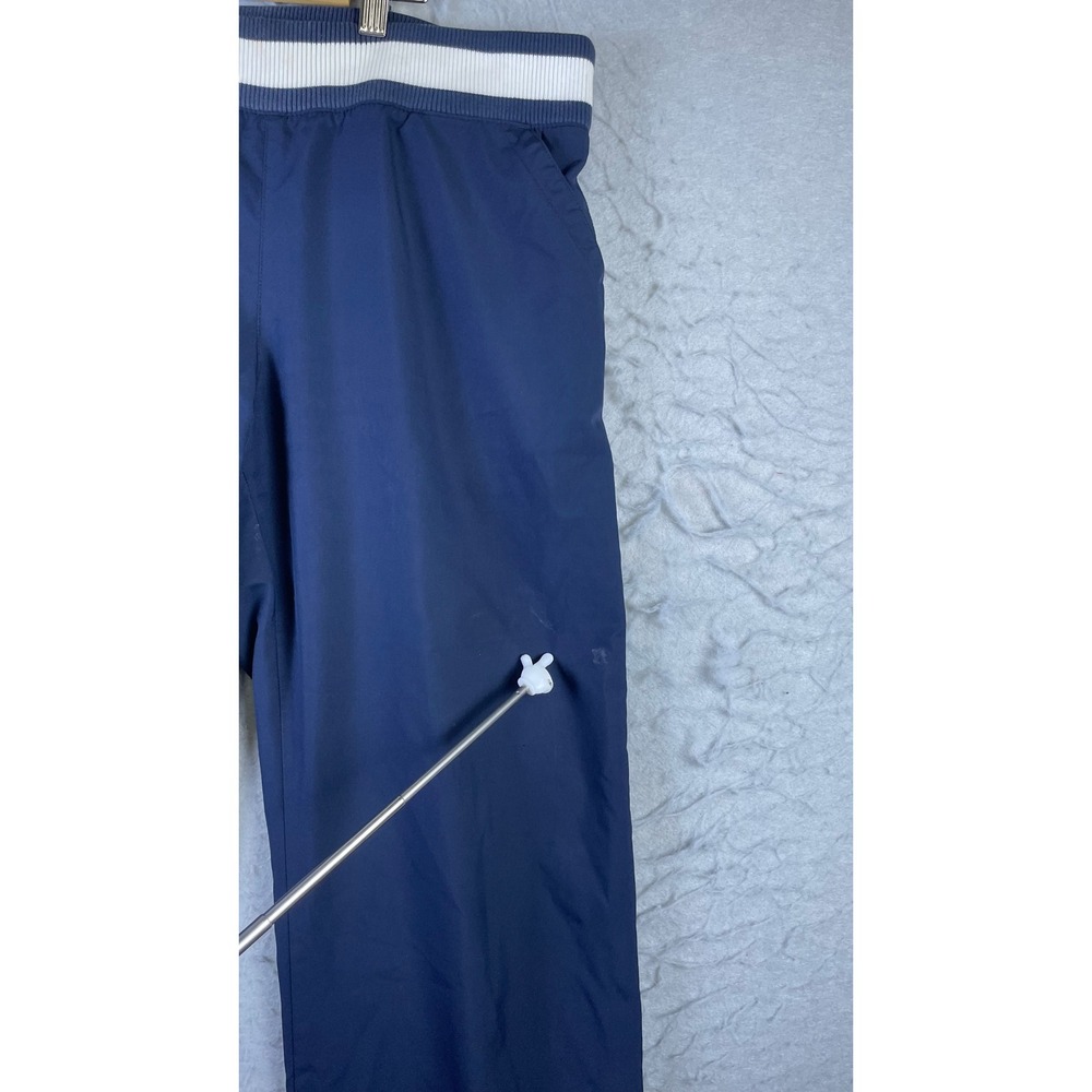 Nike Track Pants Mens XL Navy Blue Good Striped Waist Athletic Swoosh Logo - Picture 5 of 10